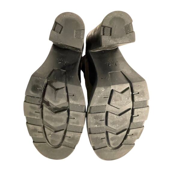 MARC FISHER LTD Green Suede RAMIO Pull On Lug Sole Ankle Boots Sz 7.5 NWOB - Picture 6 of 9